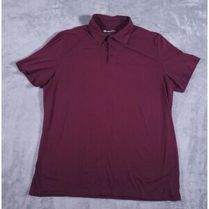 Bearbottom Polo Shirt Mens XL Red Lightweight Stretch Golf Soft Knit‎